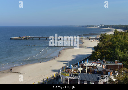 Sandstrand, Kolberg, Polen Foto Stock