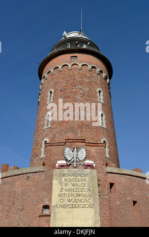 Leuchtturm, Hafen, Kolberg, Polen Foto Stock