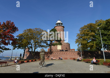 Leuchtturm, Hafen, Kolberg, Polen Foto Stock