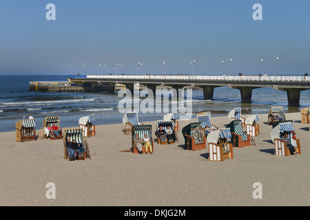 Sandstrand, Kolberg, Polen Foto Stock