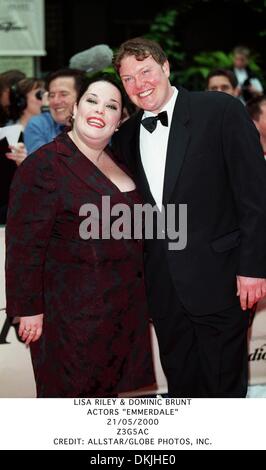 21 maggio 2000 - Lisa Riley & Domenico Scotto.attori ''EMMERDALE''.21/05/2000.Z3G5AC.Credit: ALLSTAR/(enti Immagine: © Globo foto/ZUMAPRESS.com) Foto Stock