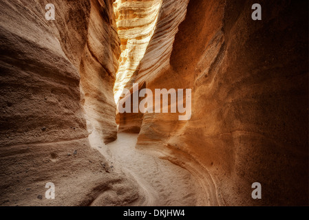 Slot canyon in tenda Rocks National Monument, Nuovo Messico Foto Stock