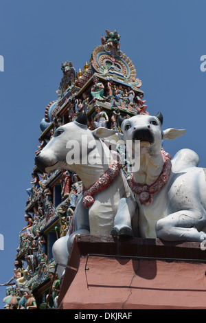 Sri Mariamman Tempel, Bridge Road, Singapur Foto Stock