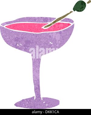 Retrò cartoon illustrazione. Su sfondo bianco. Illustrazione Vettoriale