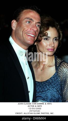 12 maggio 2000 - JEAN-CLAUDE VAN DAMME & moglie.attore e mia moglie.12/05/2000.Z47A25AC.Credit:(Immagine di credito: © Globo foto/ZUMAPRESS.com) Foto Stock