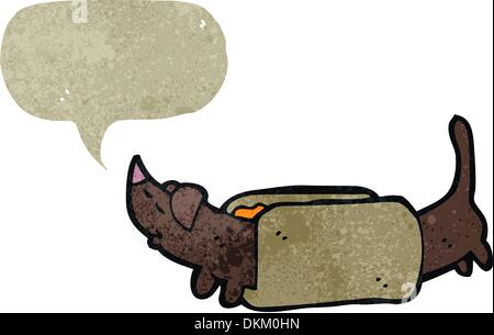 Cartoon retrò con texture. Isolato su bianco. Illustrazione Vettoriale