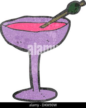 Cartoon retrò con texture. Isolato su bianco. Illustrazione Vettoriale