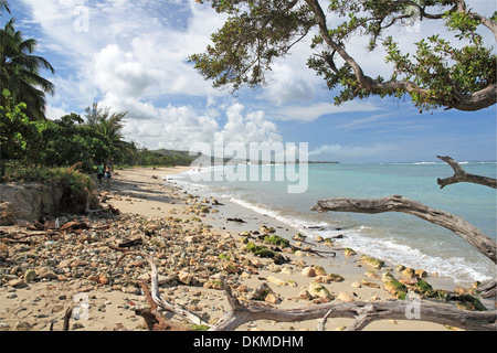 Playa Amarillo, Playa Jibacoa, Mayabeque provincia, Cuba, il Mare dei Caraibi e America centrale Foto Stock