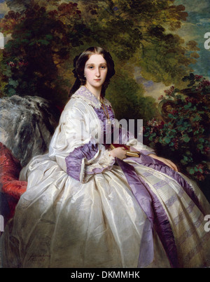 Franz Xaver Winterhalter - Ritratto della contessa di Alexander Nikolaevitch Lamsdorff -1859 Foto Stock