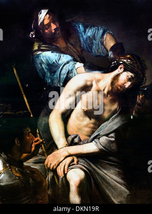 Jean Valentin de Boulogne (1591 - 1632) dipinto la coronazione di spine 1570 Francia - Francese Foto Stock