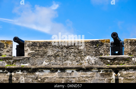 Dettagli del castillo san marco in sant Agostino in Florida Foto Stock