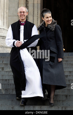 Il 105° Arcivescovo di Canterbury Justin Welby Foto Stock