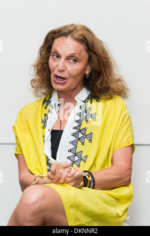 Diane von Furstenberg, belga nato American designer di moda più noto per il suo inconfondibile abito di avvolgimento Foto Stock