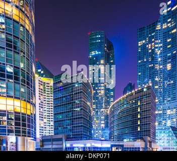 Busan, in Corea del Sud la città nel distretto di Haeundae. Foto Stock