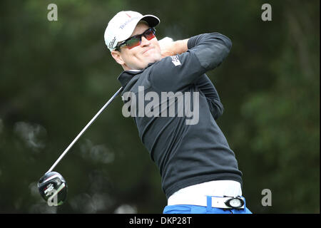 6 dicembre 2013 - Thousand Oaks, California, Stati Uniti - 12/06/13 Thousand Oaks, CA: Zach Johnson durante il secondo round del 2013 Northwestern reciproca sfida mondiale, beneficiando di Tiger Woods Foundation. (Credito Immagine: © Michael Zito/eclipse/ZUMAPRESS.com) Foto Stock