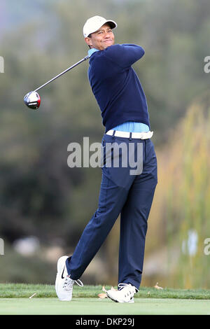 Thousand Oaks, California, Stati Uniti d'America. 5 Dic, 2013. 12/05/13 Thousand Oaks, CA: Tiger Woods durante il primo round del 2013 Northwestern reciproca sfida mondiale, beneficiando di Tiger Woods Foundation. © Michael Zito/eclipse/ZUMAPRESS.com/Alamy Live News Foto Stock