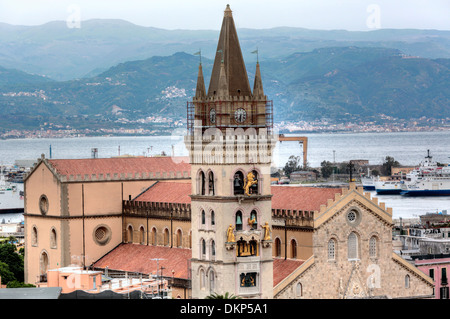 La Cattedrale di Messina, Messina, Sicilia, Italia Foto Stock