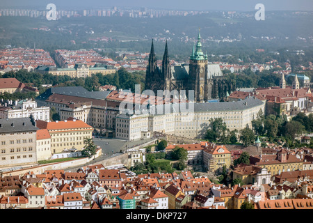 Il Castello di Praga, un monumento straordinario nel cuore della Repubblica Ceca. Foto Stock