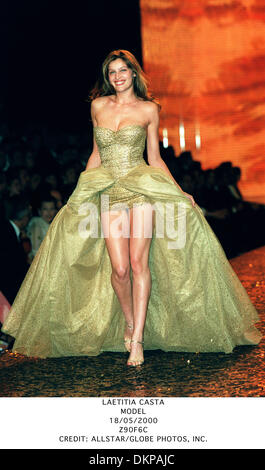 18 maggio 2000 - Laetitia Casta.Model.18/05/2000.Z90F6C.CREDITO:(Immagine di credito: © Globo foto/ZUMAPRESS.com) Foto Stock