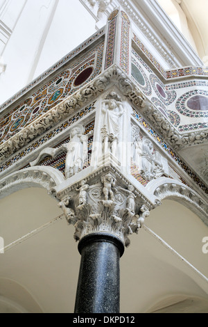 Il pulpito, Cattedrale, Salerno, Campania, Italia Foto Stock