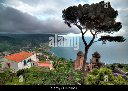 Villa Rufolo a Ravello, Amalfi, Campania, Italia Foto Stock