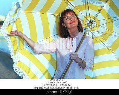 14 maggio 2000 - SIAN LLOYD.TV Meteo ragazza.14/05/2000.Z69B28C.CREDITO:(Immagine di credito: © Globo foto/ZUMAPRESS.com) Foto Stock