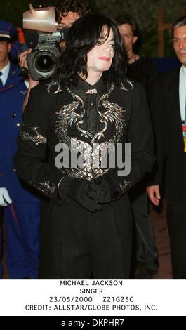 23 maggio 2000 - Michael Jackson.SINGER.23/05/2000.Z21G25C.CREDITO:(Immagine di credito: © Globo foto/ZUMAPRESS.com) Foto Stock