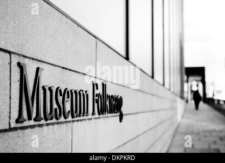 Ingresso principale del nuovo Museo Folkwang di Essen, la Ruhr, Germania, Europa Foto Stock