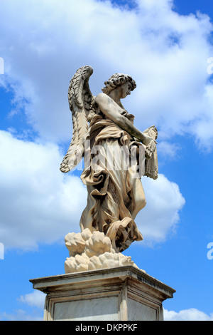 Ponte Sant'Angelo (Aelian Bridge, Pons Aelius), Roma, Italia Foto Stock