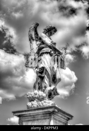 Ponte Sant'Angelo (Aelian Bridge, Pons Aelius), Roma, Italia Foto Stock