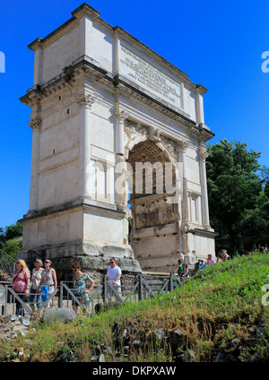 Arco Trionfale di Tito, Foro Romano , roma, Italia Foto Stock