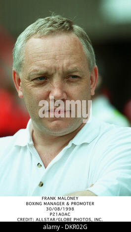 FRANK MALONEY.BOXING MANAGER & promotore.30/08/1998.P21A0AC. Foto Stock