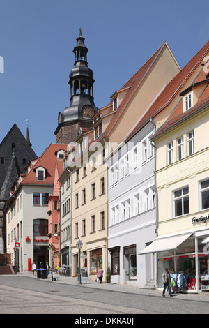 Eisleben Sachsen Anhalt Marktplatz market place Foto Stock