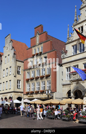 Münster Muenster Prinzipalmarkt mercato Prinzipal Foto Stock