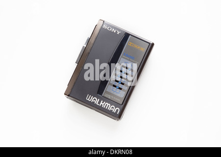 Walkman Sony, ottanta retrò stereo con lettore di cassette. Foto Stock