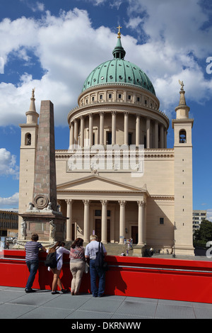 Potsdam Alter Markt St. Nikolaikirche Foto Stock