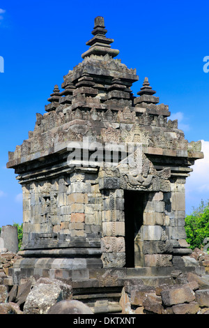 Il Candi, Plaosan tempio (840s), Prambanan, vicino a Yogyakarta, Java, Indonesia Foto Stock