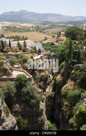 El Tajo gorge, Ronda, Andalusia, Spagna Foto Stock
