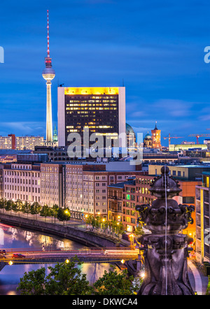 Paesaggio urbano di Berlino, Germania. Foto Stock