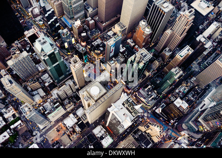 Times Square a New York City, foto aerea , 42nd Street Foto Stock