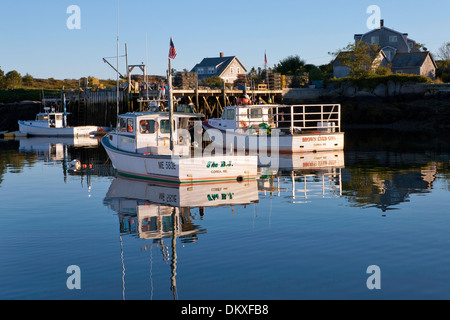 Barche di aragosta, Corea, Maine Foto Stock