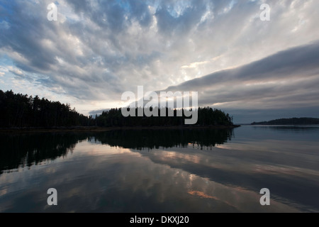 Scenic Maine, Roque Isola Arcipelago, giù verso est, Maine Foto Stock