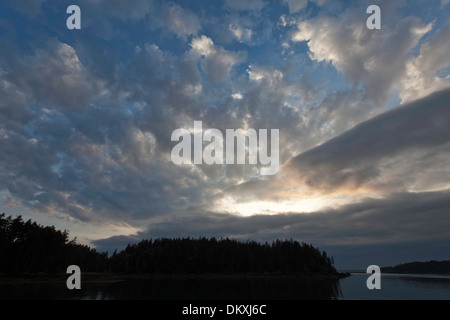 Scenic Maine, Roque Isola Arcipelago, giù verso est, Maine Foto Stock