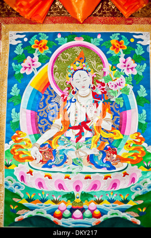 La Cina del Tibet thangka dipinti Foto Stock