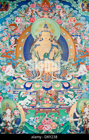 La Cina del Tibet thangka dipinti Foto Stock