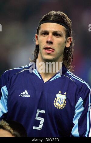 Apr. 19, 1942 - Stade De Geneve, Svizzera - Martin DEMICHELIS.ARGENTINA.INGHILTERRA V ARGENTINA.STADE DE GENEVE, Svizzera.15-Nov-05.DIJ39012.K47872.WORLD CUP PREWIEW 2006.(Immagine di credito: © Globo foto/ZUMAPRESS.com) Foto Stock