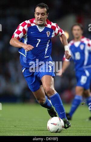 Apr. 19, 1942 - Portman Road,IPSWICH - MILANO RAPAIC.Croazia.INGHILTERRA V CROAZIA.Portman Road,IPSWICH.20/08/2003.Ha15939.K47872.WORLD CUP PREWIEW 2006.(Immagine di credito: © Globo foto/ZUMAPRESS.com) Foto Stock