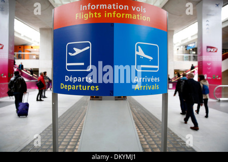 Aeroporto Charles de Gaulle di Parigi. Foto Stock