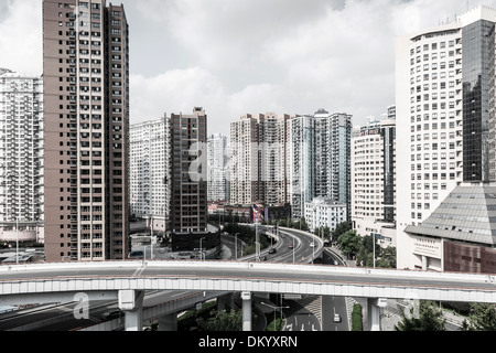 Edifici residenziali in Nanshi, Shanghai, Cina Foto Stock