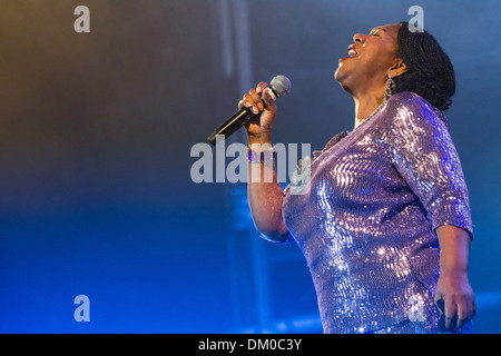 Boney M feat Liz Mitchell Festival ERP ricordati di Cascais - Prestazioni - Giorno Due Cascais Portogallo - 08.09.12 Foto Stock